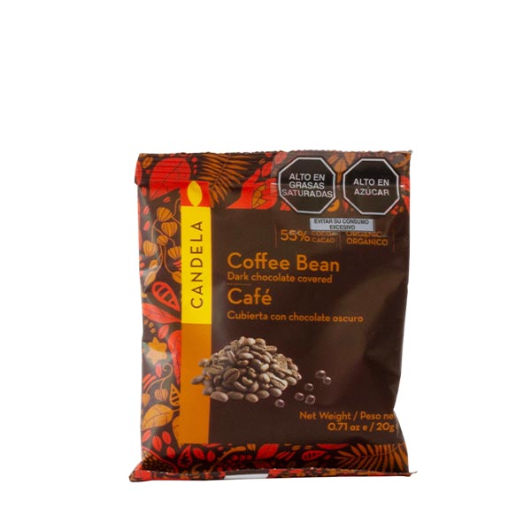 CAFE CON CHOCOLATE AL 55% 20 GR - CANDELA 