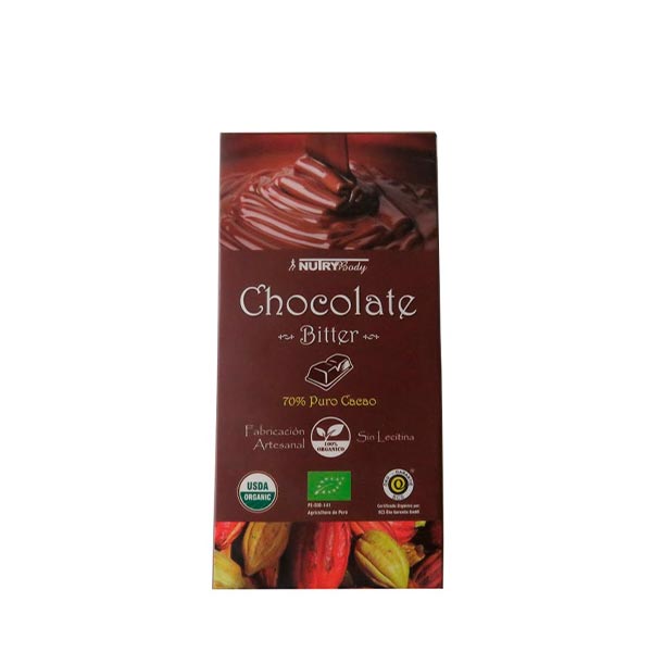Chocolate al 100% en Barra 100gr - Nutry Body