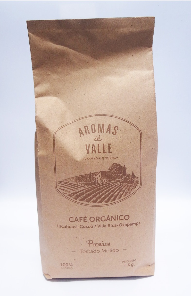 CAFE GRANO ORGANICO 1 KG - AROMAS DEL VALLE