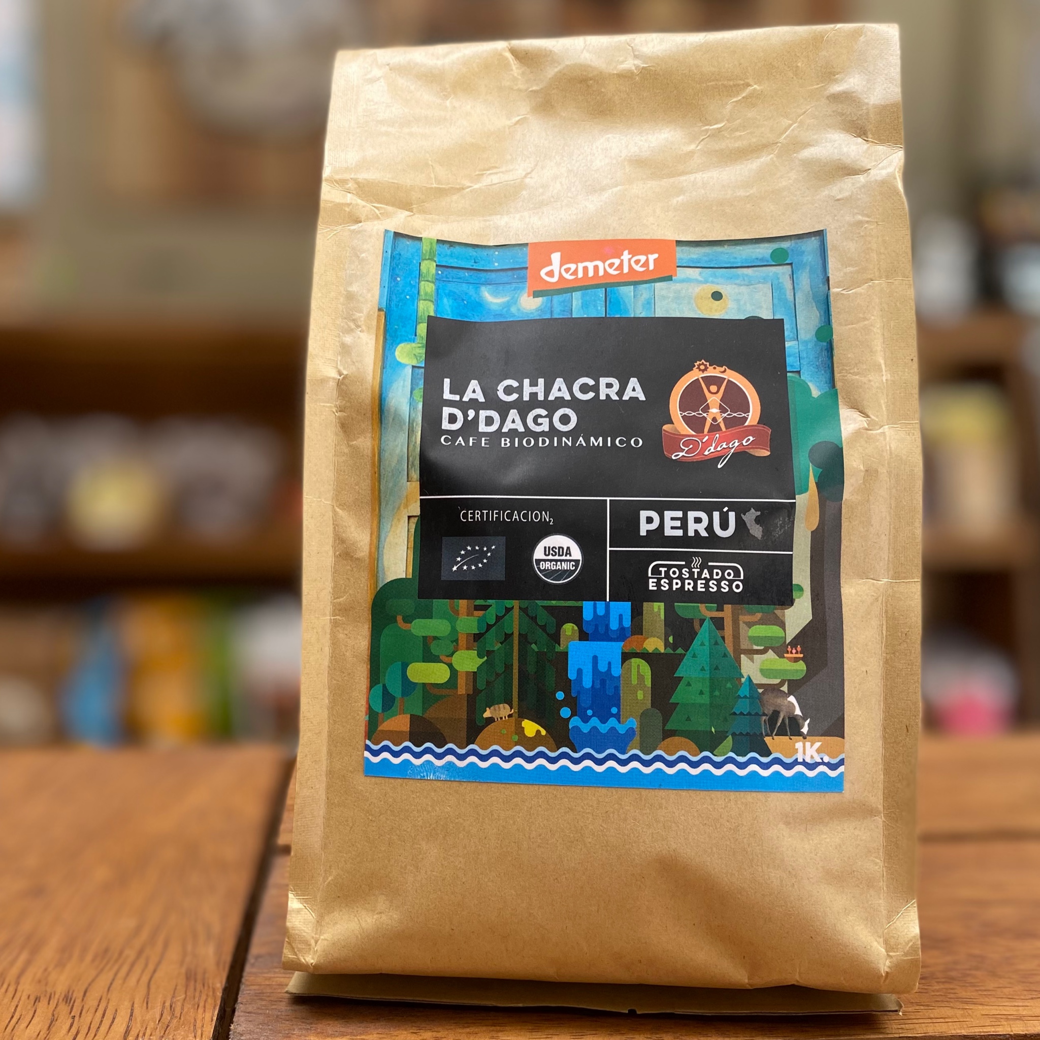 CAFE MOLIDO TOSTADO ESPRESSO 1 KG - LA CHACRA D?DAGO