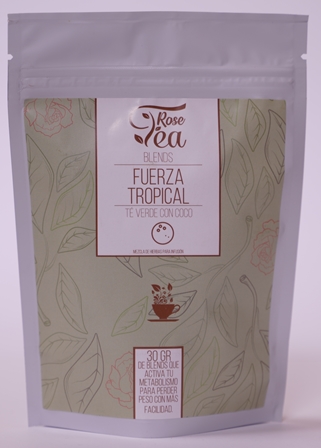 ROSE TEA ZIPLOCK FUERZA TROPICAL 30 GR 