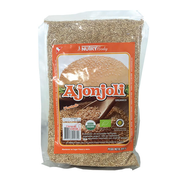 SEMILLA AJONJOLI TOSTADO 250 GR - NUTRY BODY