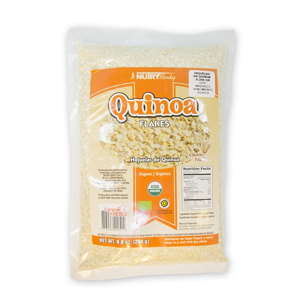 HOJUELA QUINUA 250 GR - NUTRY BODY