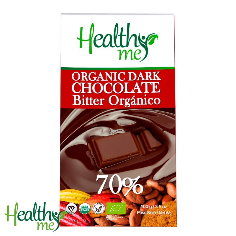 CHOCOLATE 70% BARRA 100 GR - HEALTHY ME