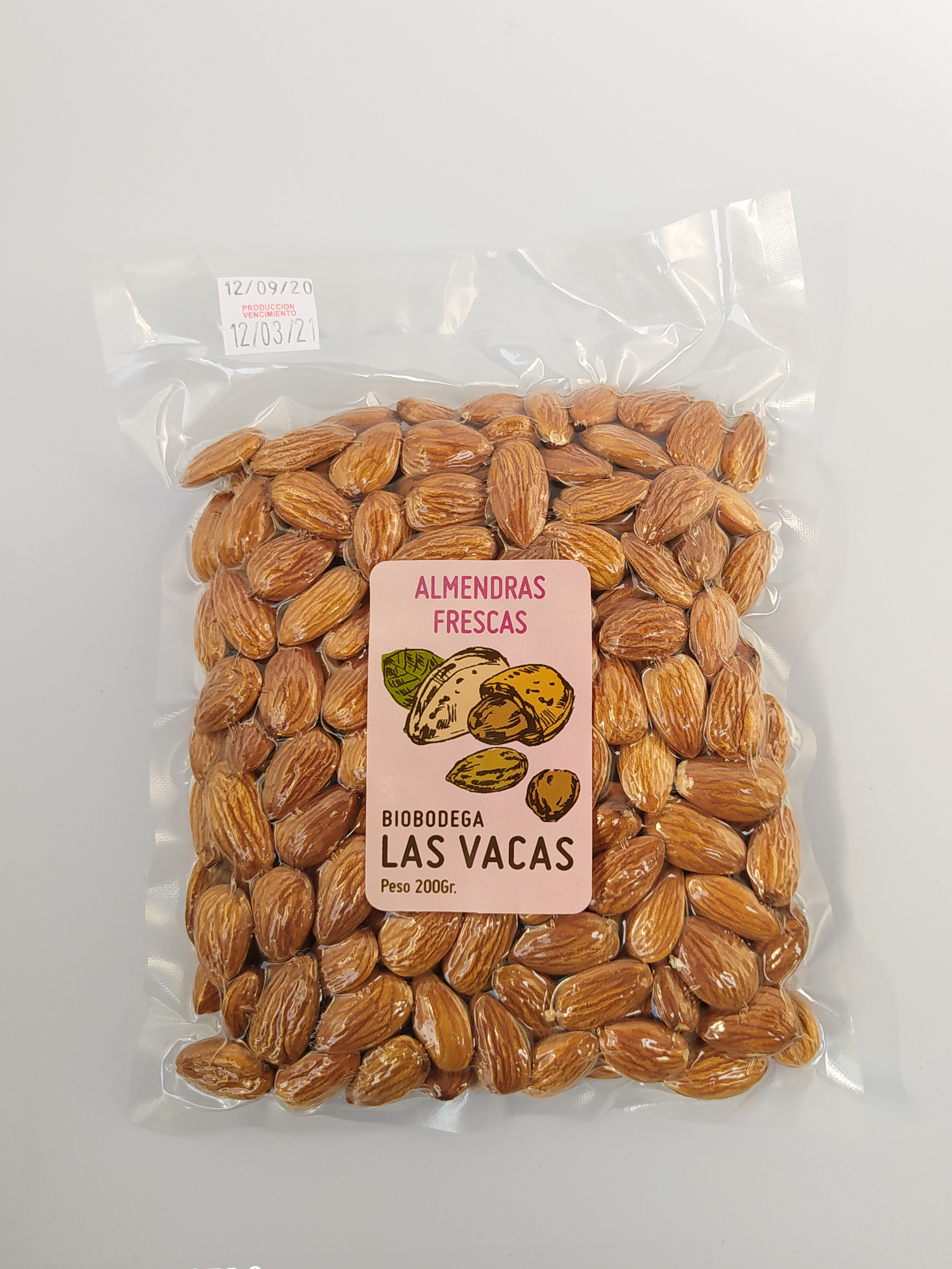 ALMENDRAS FRESCAS 200 GR - LAS VACAS