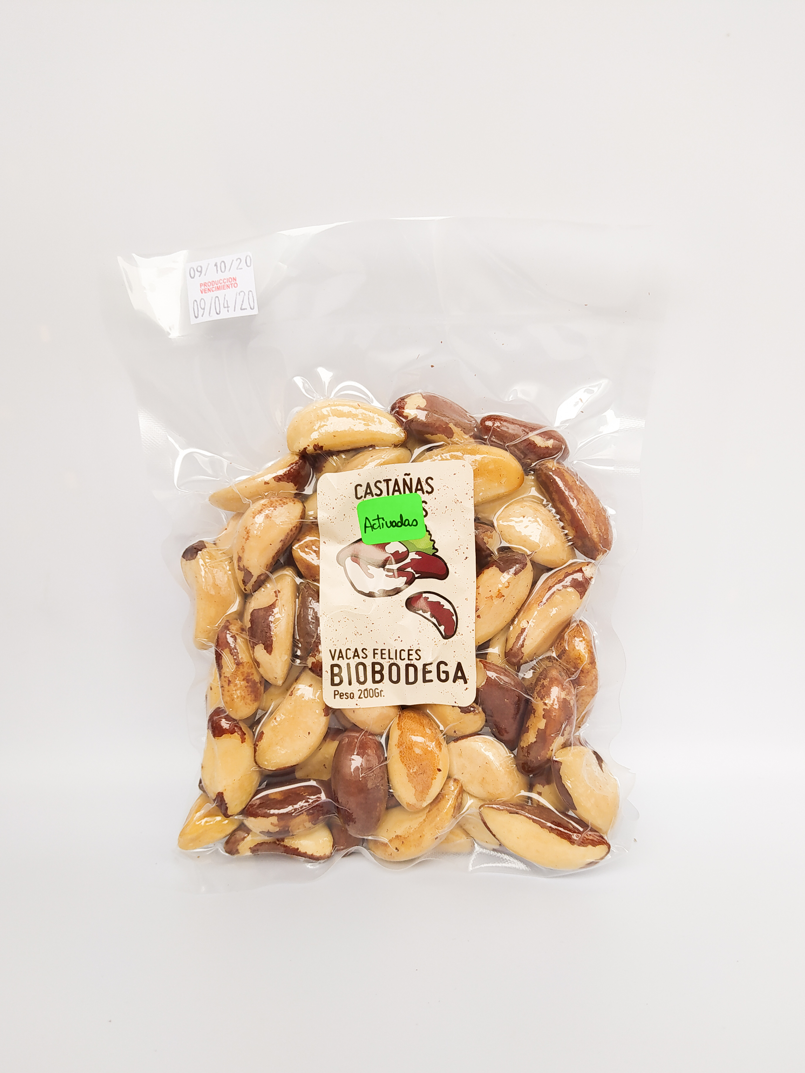 CASTAÑAS ACTIVADAS 200GR - LAS VACAS