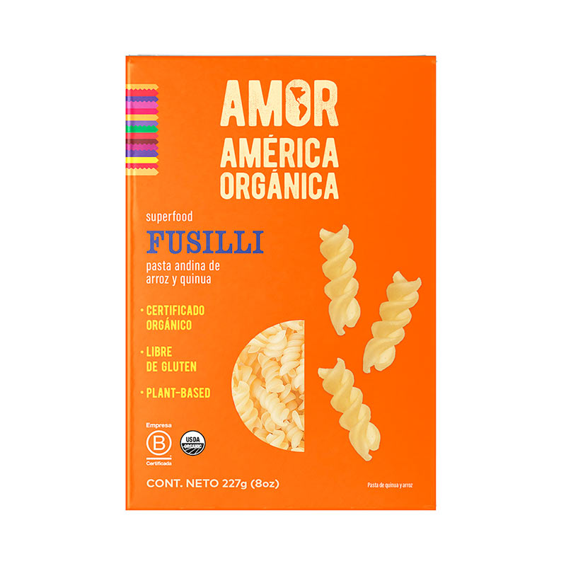 Pasta Andina Fusilli Sin Gluten 227G - América Orgánica