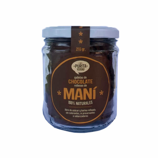 GALLETA CACAO MANI FRASCO 200 GR - LA PURITA VERDAD