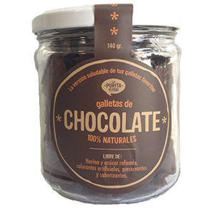 GALLETA CACAO FRASCO 130 GR - LA PURITA VERDAD 