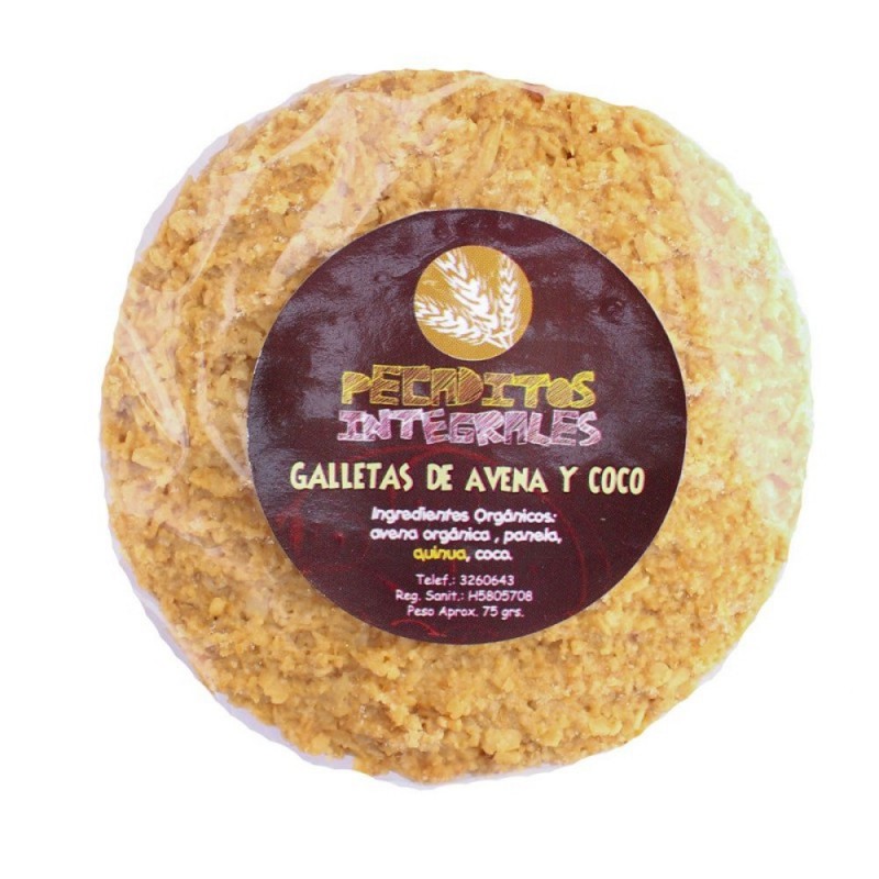 GALLETA AVENA COCO - PECADITOS INTEGRALES