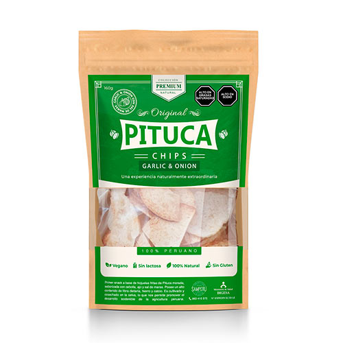 Pituca Chips Garlic & Onion 160gr