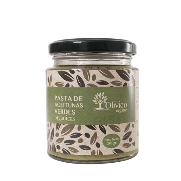 Pasta aceituna verde con hierbas 200gr - Olivico