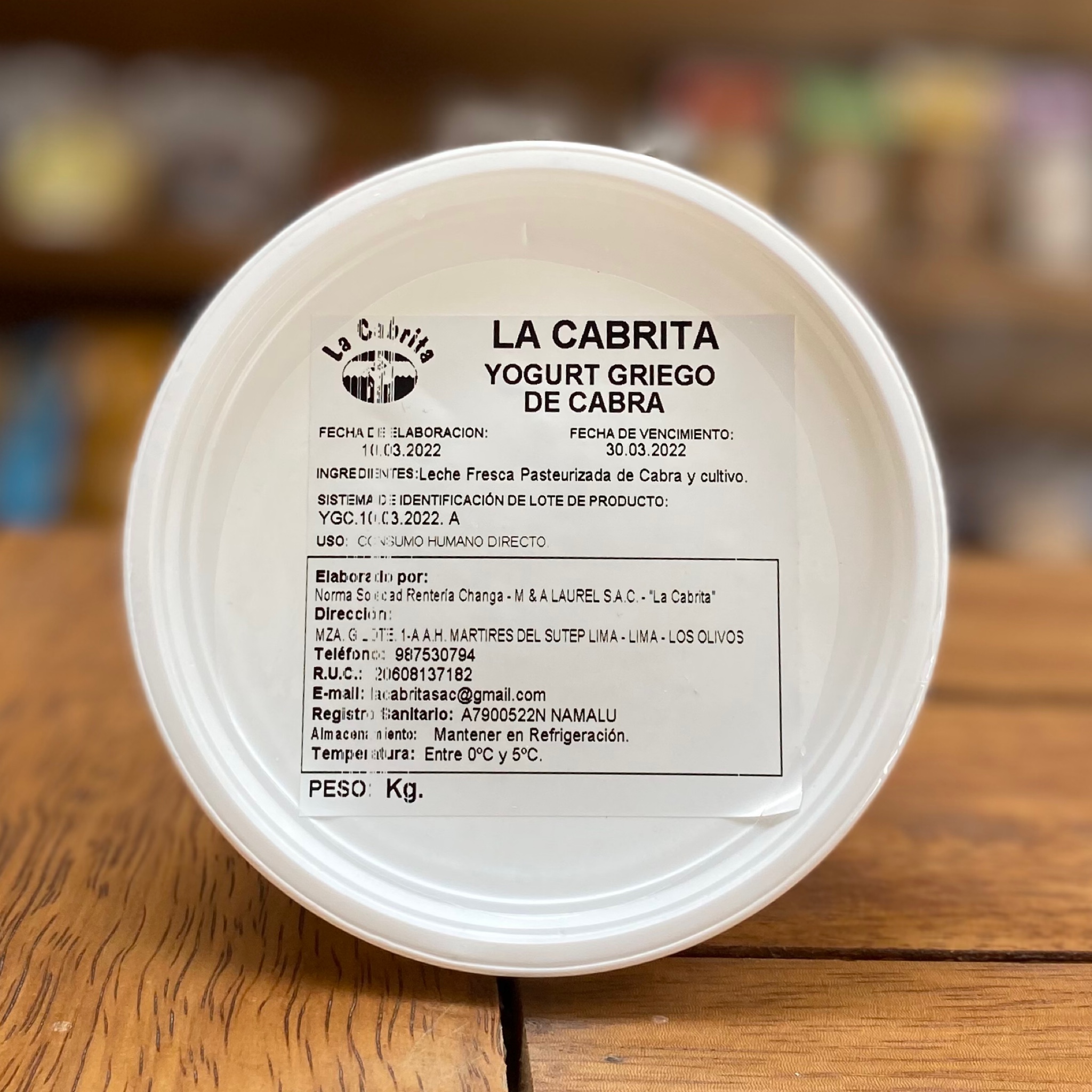 YOGURT GRIEGO DE CABRA 350G - LA CABRITA