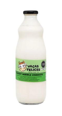 Yogurt Bebible de Chirimoya 1lt - Vacas Felices