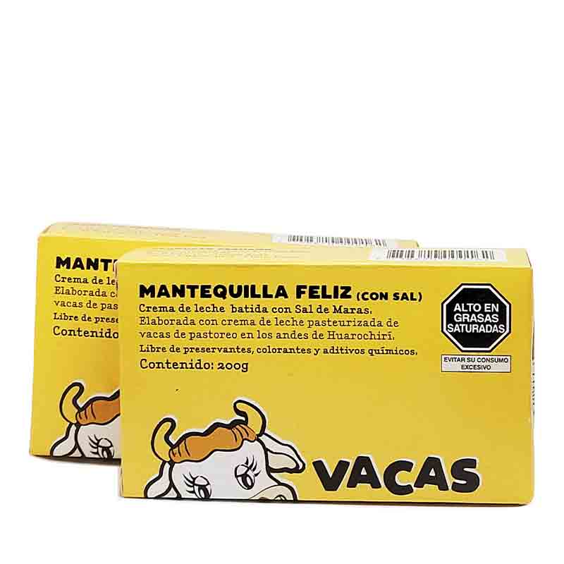Mantequilla con Sal Maras 180gr - Vacas Felices