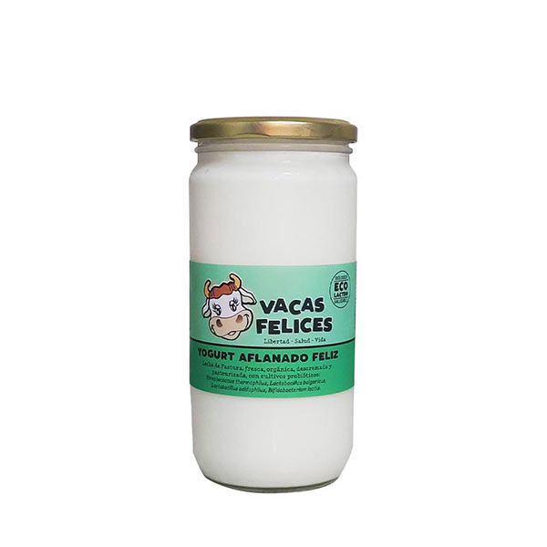 Yogurt Aflanado 720ml - Vacas Felices