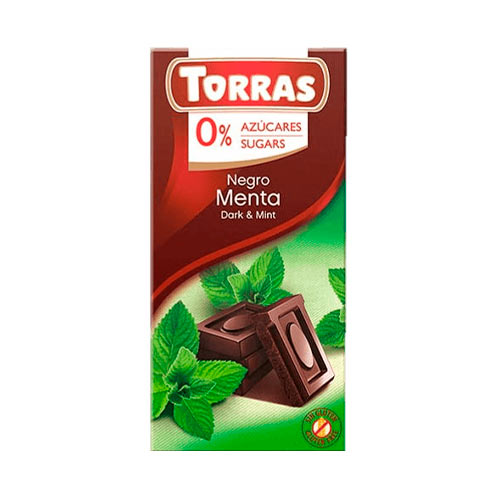Chocolate 72% Menta 75gr - Torras