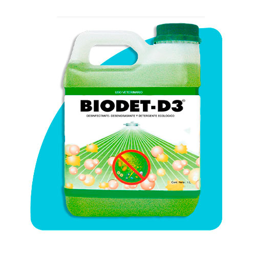 Bio Detergente Desinfectante D3 Verde 750ml (Uso Veterinario) - Biodet