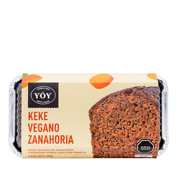 Keke de Zanahoria vegano - Yoy